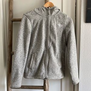 THE NORTH FACE gray fleece zip-up